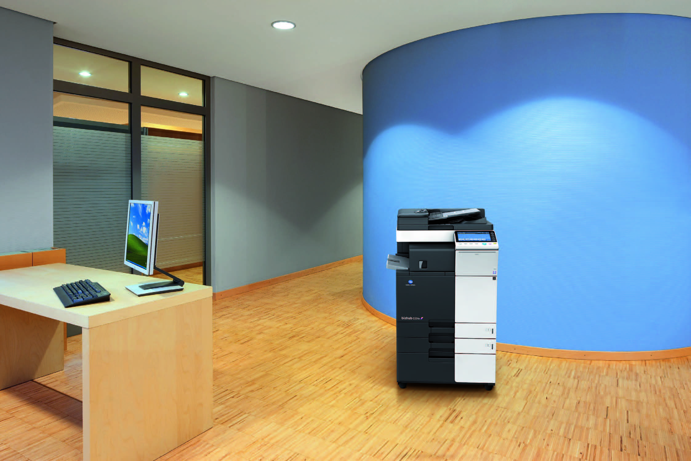 bizhub C224e panel